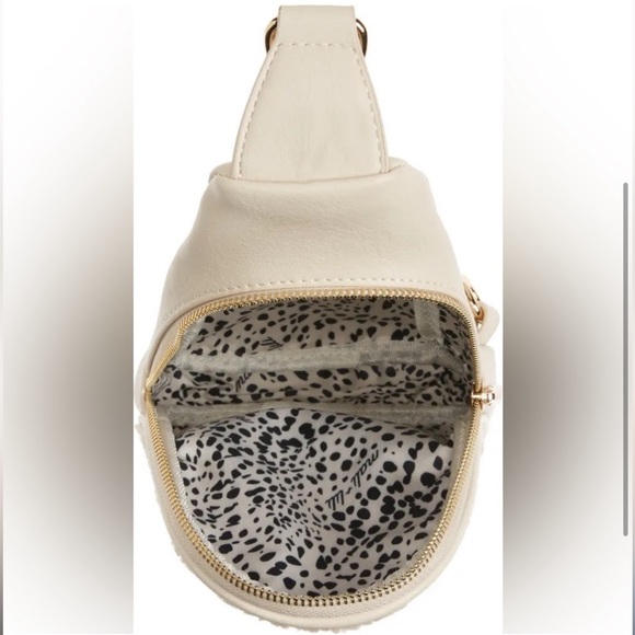 Mali + Lili Gwen Mixed Media Water Resistant Sling Bag - Picture 3 of 6